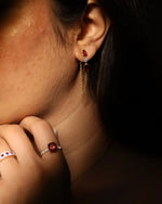 Load image into Gallery viewer, VINTAGE 925 Sterling Silver Lab Grown Diamond EARRINGS