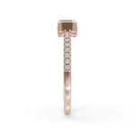 Load image into Gallery viewer, 2 Stone Gap Ring | Modern engagement bands | Gap ring
