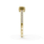 Load image into Gallery viewer, 2 Stone Gap Ring | Modern engagement bands | Gap ring