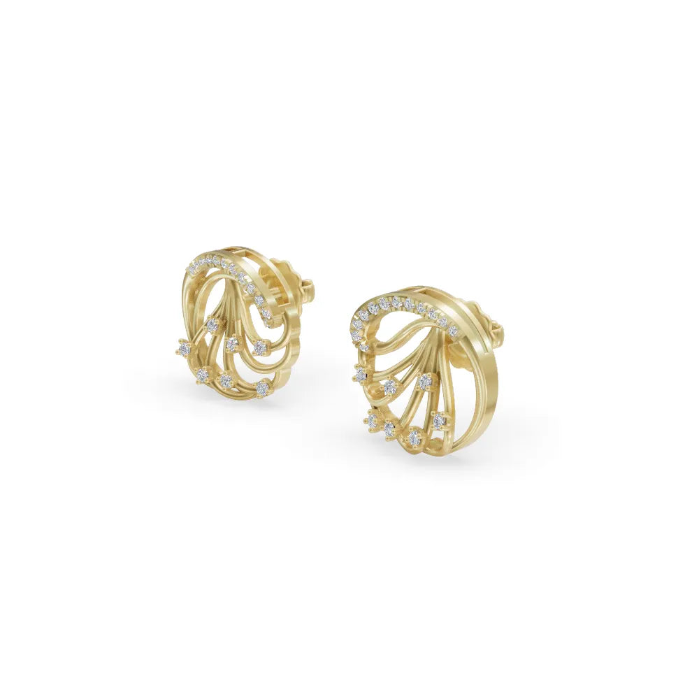 Sparkling Vines | Diamond Studs For Women