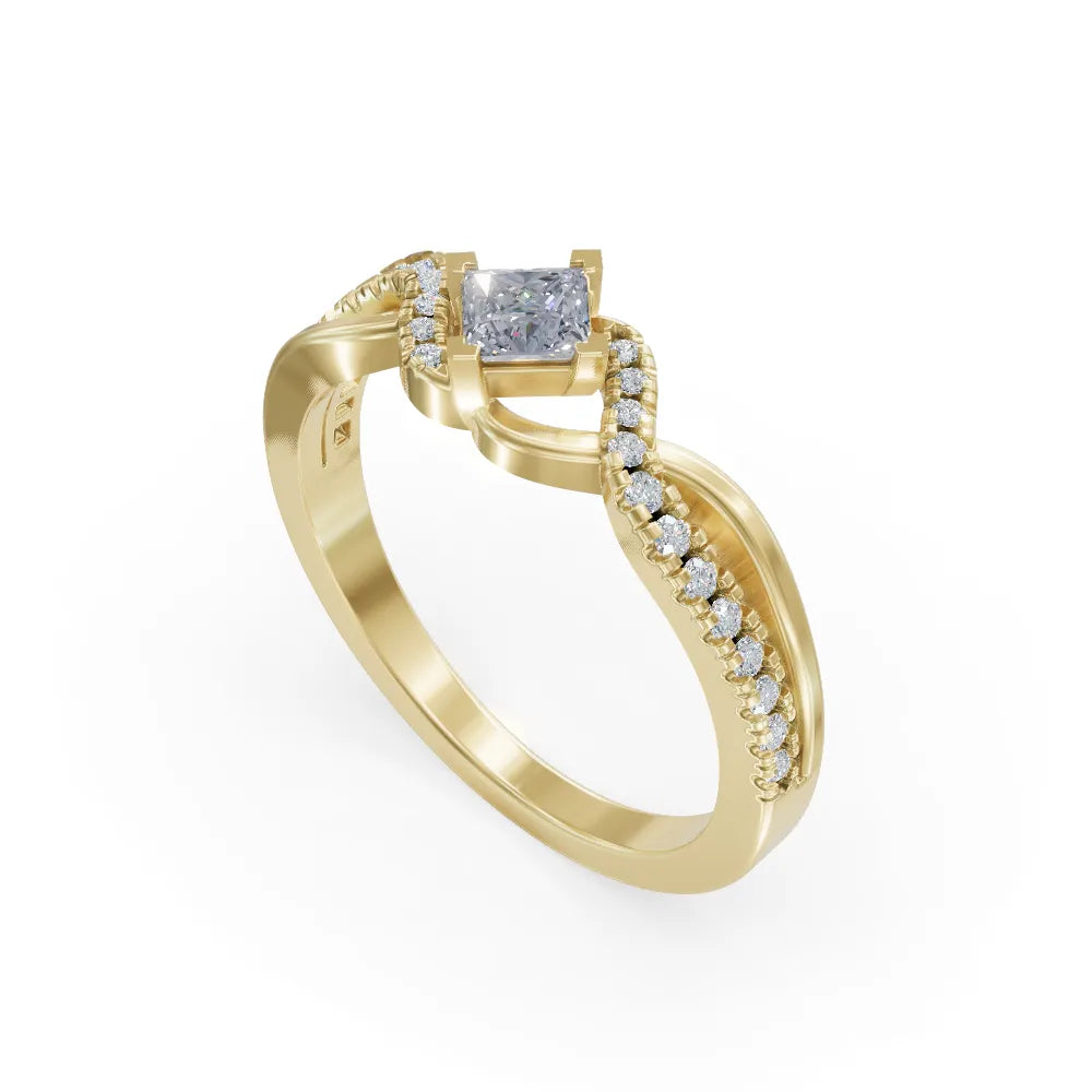 Opulent Woven Ring | Lab Grown Diamond Ring