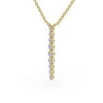 Load image into Gallery viewer, Balance Pendant | Vertical Diamond Pendant | Diamond Pendant
