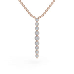 Load image into Gallery viewer, Balance Pendant | Vertical Diamond Pendant | Diamond Pendant
