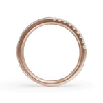 Load image into Gallery viewer, Gray Balance Band Diamond Ring | Enamel Ring | Statement Diamond Ring