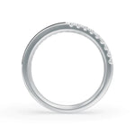 Load image into Gallery viewer, Gray Balance 925 Sterling Silver Band Diamond Ring | Enamel Ring | Statement Diamond Ring