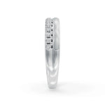 Load image into Gallery viewer, Gray Balance Band Diamond Ring | Enamel Ring | Statement Diamond Ring