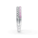 Load image into Gallery viewer, Pink Balance Band Diamond Ring | Enamel Ring | Statement Diamond Ring