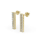 Load image into Gallery viewer, Bar Diamond Earrings | Diamond Earrings | Diamond Stud Earrings | Opa Diamond