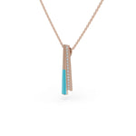 Load image into Gallery viewer, Blue Lagoon 925 Sterling Silver Lab Grown Diamond pendant