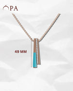 Load image into Gallery viewer, Blue Lagoon 925 Sterling Silver Lab Grown Diamond pendant