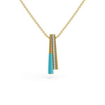 Load image into Gallery viewer, Blue Lagoon 925 Sterling Silver Lab Grown Diamond pendant