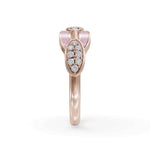 Load image into Gallery viewer, Pink Bonding Band Diamond Ring | Engagement Rings | Enamel jewellery