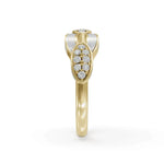 Load image into Gallery viewer, Gray Bonding Band Diamond Ring | Engagement Rings | Enamel jewellery