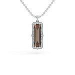 Load image into Gallery viewer, Champagne 925 Sterling Silver Lab Grown Diamond Pendant