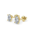 Load image into Gallery viewer, Classic Oval Studs | Diamond Stud Earrings | Minimalist Earrings