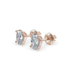 Load image into Gallery viewer, Classic Oval 925 Sterling Silver Lab Grown Diamond Studs