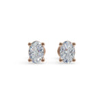 Load image into Gallery viewer, Classic Oval 925 Sterling Silver Lab Grown Diamond Studs
