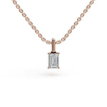 Load image into Gallery viewer, Classic Baguette Pendant | Diamond Locket