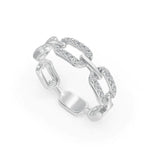 Load image into Gallery viewer, Connection Band  | Stay Connected Gold Diamond Ring | Connecting Diamond Ring