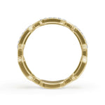 Load image into Gallery viewer, Connection Band  | Stay Connected Gold Diamond Ring | Connecting Diamond Ring