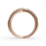 Load image into Gallery viewer, Pink Criss Cross Band | Criss Cross Diamond Ring | Enamel ring