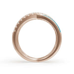 Load image into Gallery viewer, Gray Criss Cross Band | Criss Cross Diamond Ring | Enamel ring