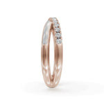 Load image into Gallery viewer, Gray Criss Cross 925 Sterling Silver Lab Grown Diamond Band | Criss Cross Diamond Ring | Enamel ring