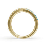 Load image into Gallery viewer, Gray Criss Cross Band | Criss Cross Diamond Ring | Enamel ring
