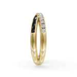 Load image into Gallery viewer, Black Criss Cross Band | Criss Cross Diamond Ring | Enamel ring