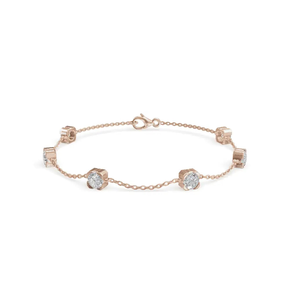 Delight Diamond Bracelet | Six Diamond Delight clusters