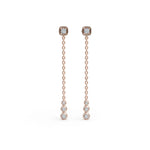Load image into Gallery viewer, Drop Diamond Earrings | Wedding Diamond Earrings | Timeless Earrings