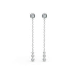 Load image into Gallery viewer, Drop Diamond Earrings | Wedding Diamond Earrings | Timeless Earrings