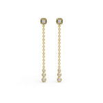 Load image into Gallery viewer, Drop Diamond Earrings | Wedding Diamond Earrings | Timeless Earrings