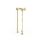 Load image into Gallery viewer, Drop Diamond Earrings | Wedding Diamond Earrings | Timeless Earrings