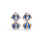 Load image into Gallery viewer, Indigo Blossom Earrings | Diamond Earring