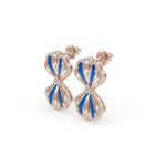 Load image into Gallery viewer, Indigo Blossom Earrings | Diamond Earring
