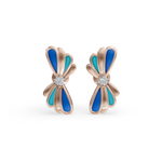 Load image into Gallery viewer, Wave Flower Earrings | Diamond Earrings For Women | Beach Earrings