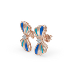 Load image into Gallery viewer, Wave Flower Earrings | Diamond Earrings For Women | Beach Earrings