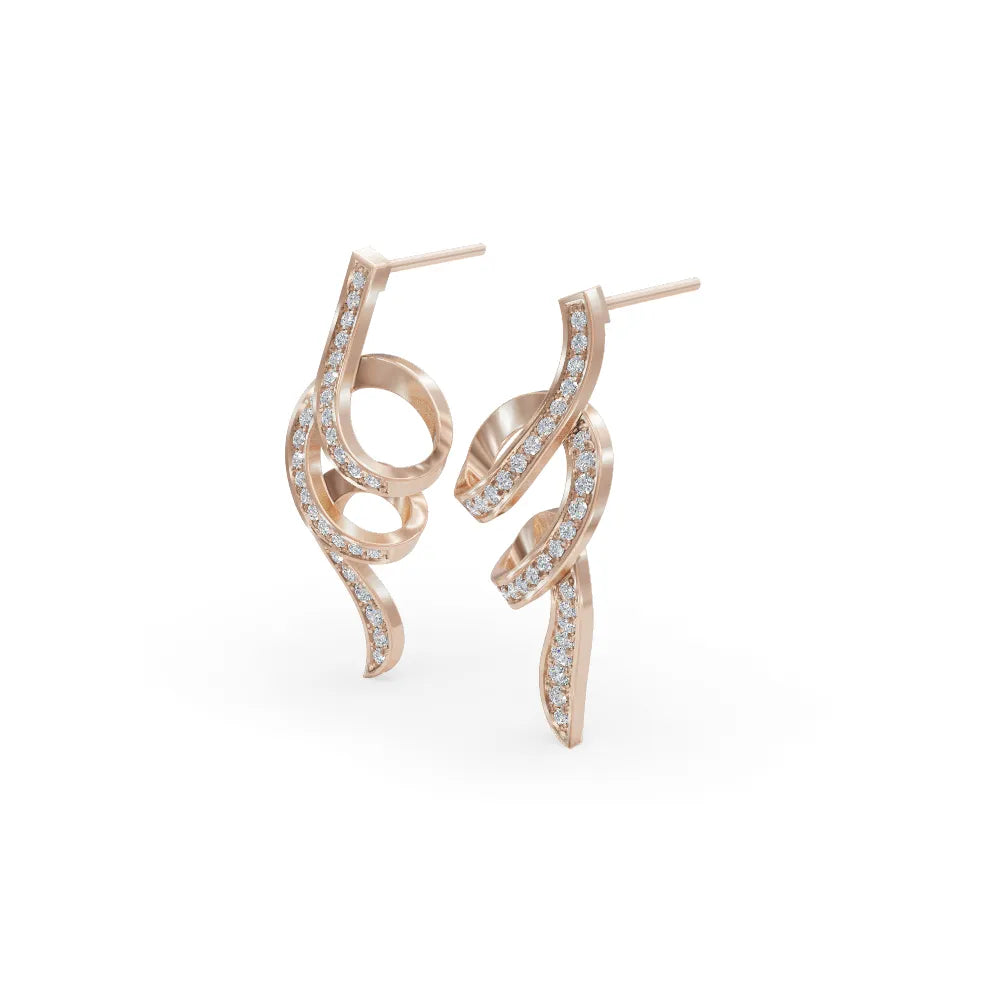 Swish Whirl Earrings | Earrings For Wedding | Statement Earrings