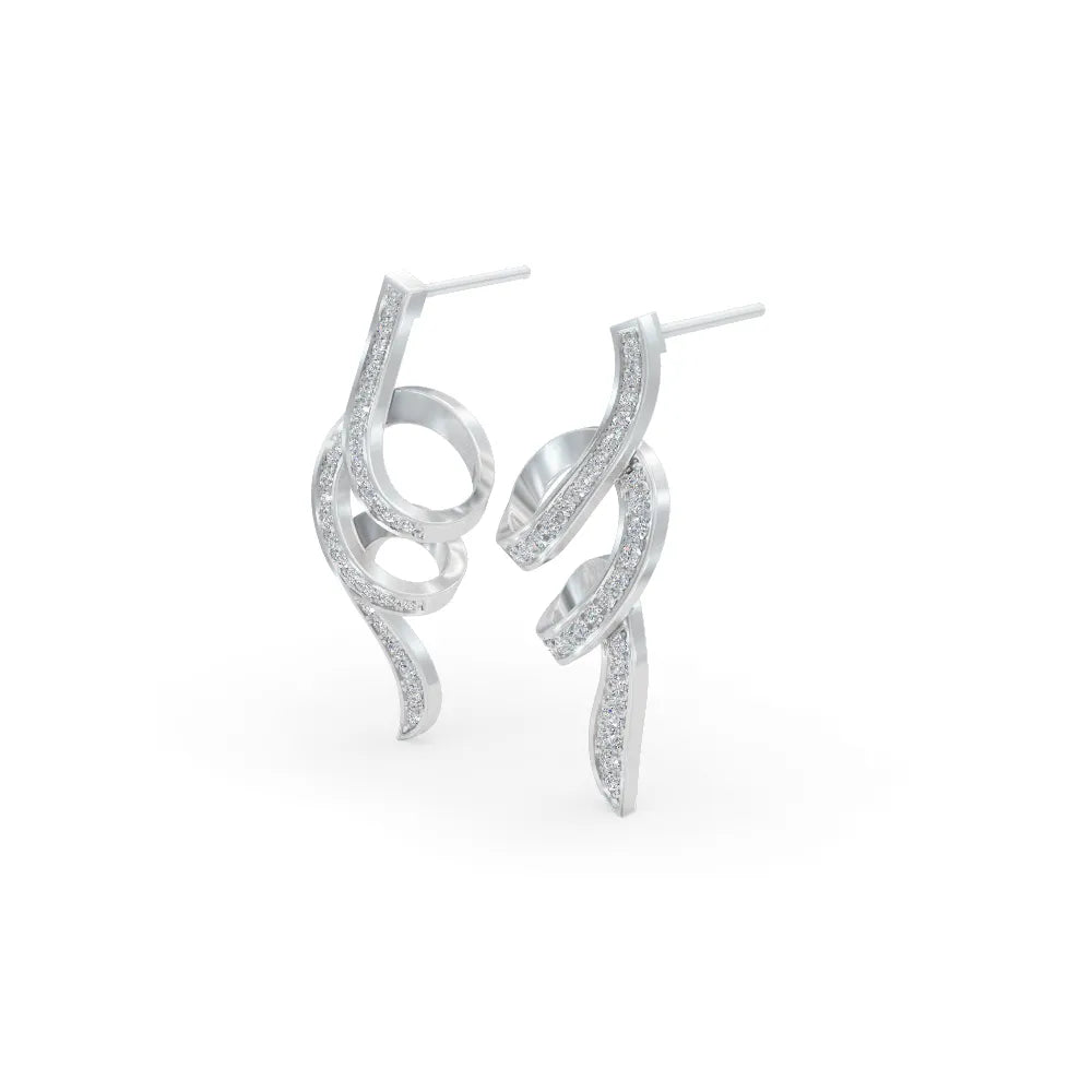 Swish Whirl Earrings | Earrings For Wedding | Statement Earrings