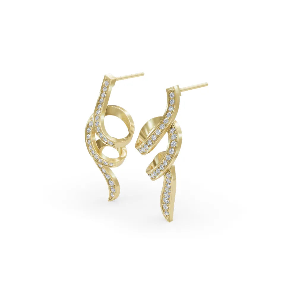 Swish Whirl Earrings | Earrings For Wedding | Statement Earrings