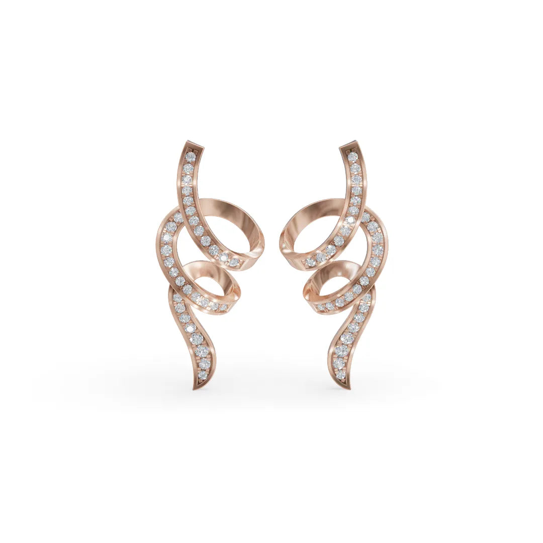 Swish Whirl Earrings | Earrings For Wedding | Statement Earrings