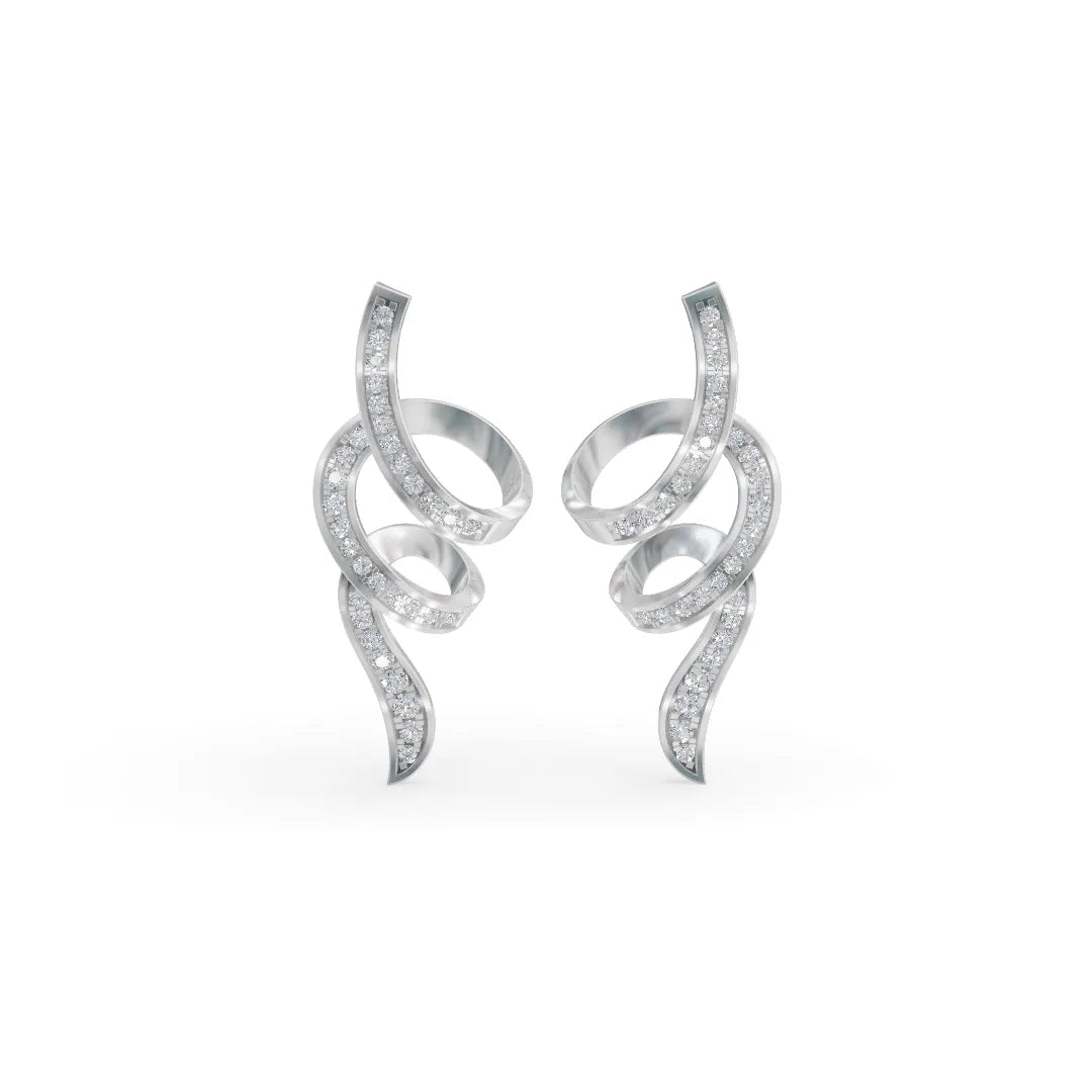 Swish Whirl Earrings | Earrings For Wedding | Statement Earrings