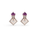 Load image into Gallery viewer, Radiant Amethyst Earrings
