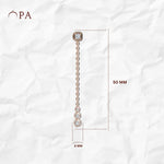 Load image into Gallery viewer, Drop Diamond Earrings | Wedding Diamond Earrings | Timeless Earrings