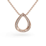 Load image into Gallery viewer, Elegant Pear Pendant | Diamond Pendant | Gift for her