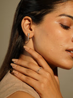 Load image into Gallery viewer, Everday hoops | Diamond Hoop Earrings | Diamond hoops