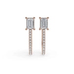 Load image into Gallery viewer, Everday hoops | Diamond Hoop Earrings | Diamond hoops