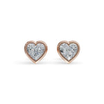 Load image into Gallery viewer, Solitaire Heart Studs