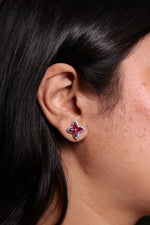 Load image into Gallery viewer, Gulabi 925 Sterling Silver Lab Grown Diamond earrings